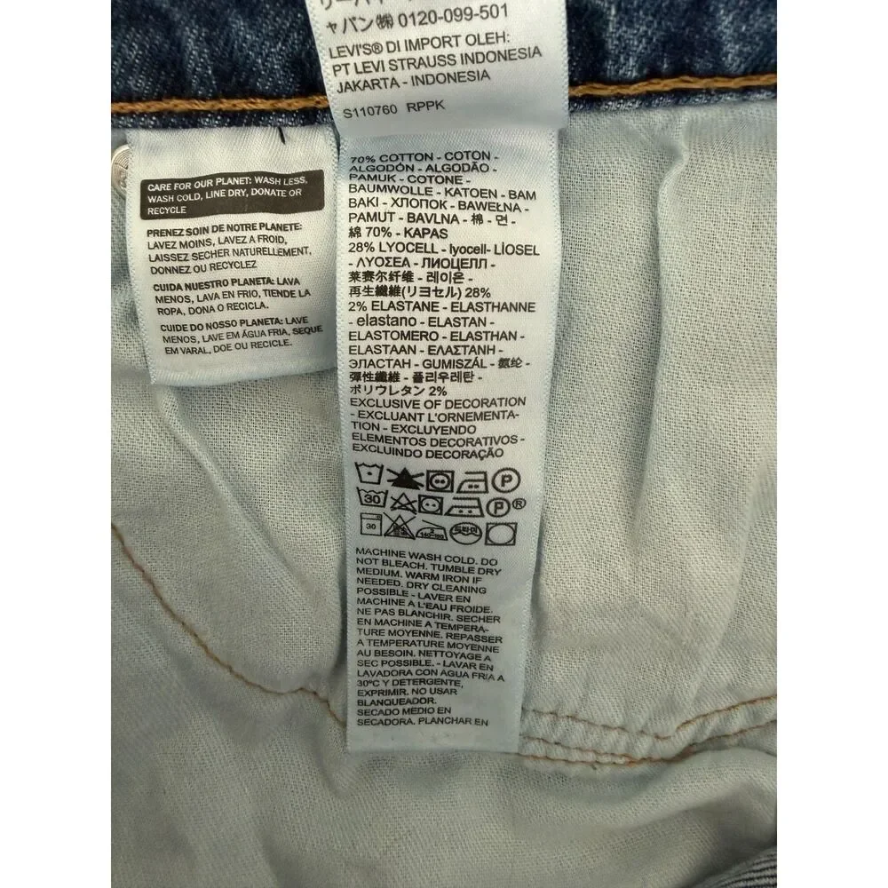 Levi's 502 Taper Fit Men's Jeans - Medium Wash - Size 38 x 32